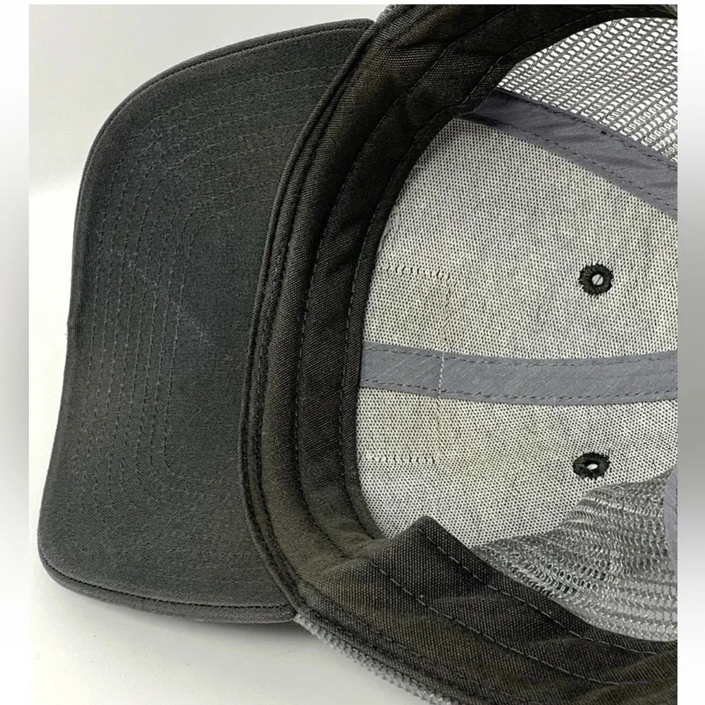 Patagonia Men Cap Hat Trucker Baseball Dad Gray Mesh Cap Snapback Patch Logo - Picture 10 of 12